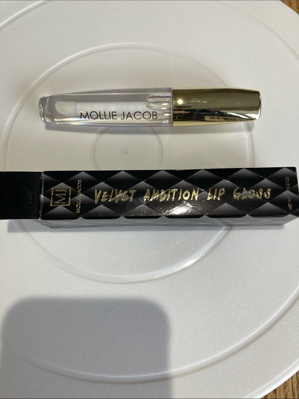 Mollie Jacob Velvet Ambition Clear Lip Gloss - Sheer Clear Shine